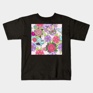 Flower Panther Kids T-Shirt